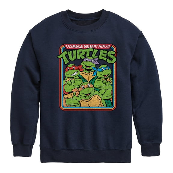 Teenage Mutant Ninja Turtles - Retro Group - Toddler & Youth Crewneck Fleece Sweatshirt