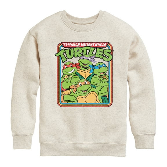 Teenage Mutant Ninja Turtles - Retro Group - Toddler & Youth Crewneck Fleece Sweatshirt