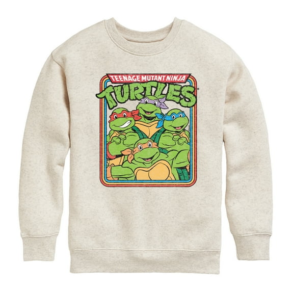 Teenage Mutant Ninja Turtles - Retro Group - Toddler & Youth Crewneck Fleece Sweatshirt