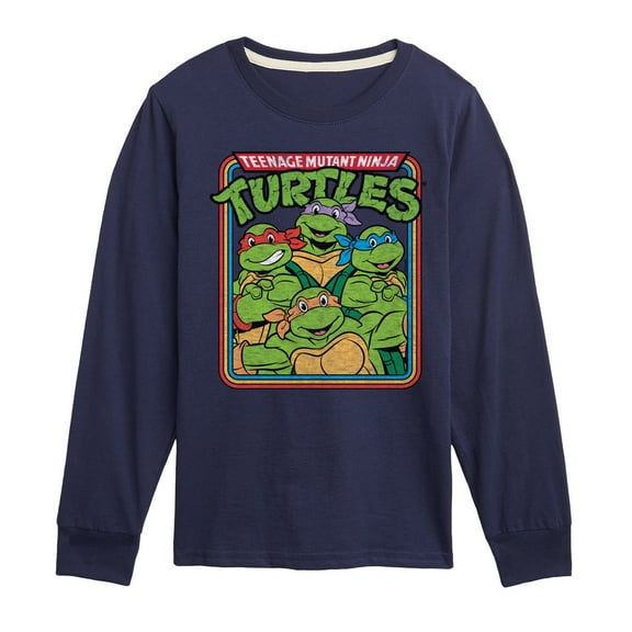Teenage Mutant Ninja Turtles - Retro Group - Toddler & Youth Long Sleeve Graphic T-Shirt