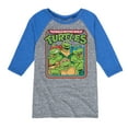 thumbnail image 1 of Teenage Mutant Ninja Turtles - Retro Group - Toddler & Youth Raglan Graphic T-Shirt, 1 of 4