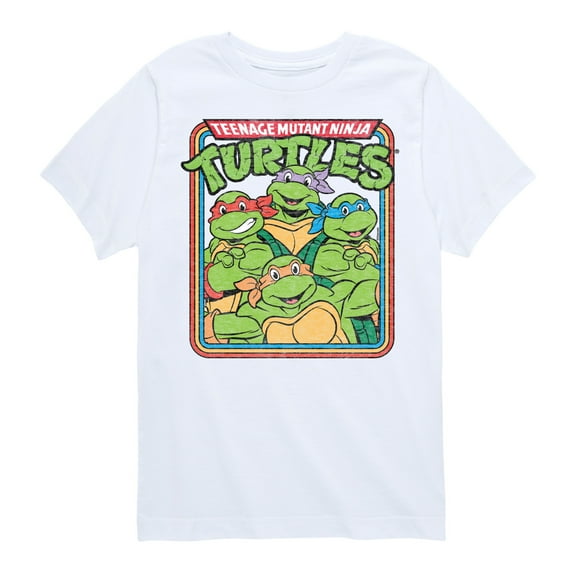 Teenage Mutant Ninja Turtles - Retro Group - Toddler & Youth Short Sleeve Graphic T-Shirt