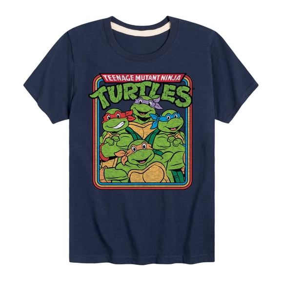 Teenage Mutant Ninja Turtles - Retro Group - Toddler & Youth Short Sleeve Graphic T-Shirt