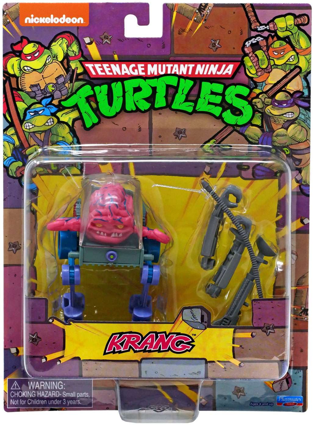 PlayMates Teenage Mutant Ninja Turtles: Retro Villains Mutant Module  6-Piece Action Figure Set, Multicolor
