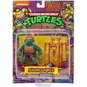 Teenage Mutant Ninja Turtles Retro Michelangelo Action Figure (Rotocast Sewer Lair)