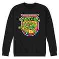 thumbnail image 1 of Teenage Mutant Ninja Turtles - Retro Pizza Graphic - Men's Crew Neck Fleece Pullover, 1 of 5