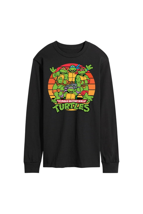 - Retro Sunset Circle - Men's Long Sleeve T-Shirt