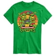 thumbnail image 1 of Teenage Mutant Ninja Turtles - Retro Sunset Circle - Men's Short Sleeve Graphic T-Shirt, 1 of 5