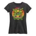 thumbnail image 1 of Teenage Mutant Ninja Turtles - Retro Sunset Circle - Women's Short Sleeve Graphic T-Shirt, 1 of 5
