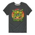 thumbnail image 1 of Teenage Mutant Ninja Turtles - Retro Sunset - Toddler And Youth Short Sleeve Graphic T-Shirt, 1 of 4