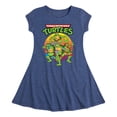 thumbnail image 1 of Teenage Mutant Ninja Turtles  - Retro Sunset - Toddler & Youth Girls Fit & Flare Dress, 1 of 4