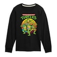 thumbnail image 1 of Teenage Mutant Ninja Turtles - Retro Sunset - Toddler & Youth Long Sleeve Graphic T-Shirt, 1 of 5