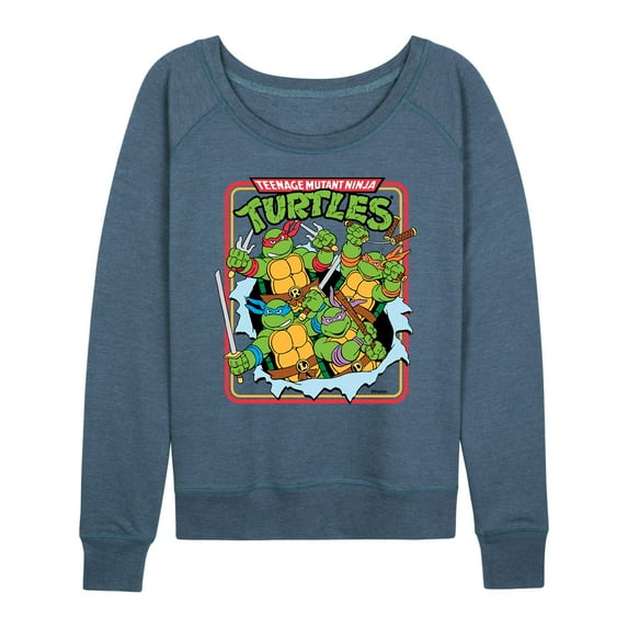 Teenage Mutant Ninja Turtles - Ripping Out Of Shirt - Women's Lightweight French Terry Long Sleeve Shirt