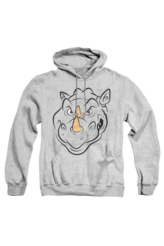 Rocksteady Face Adult Pull-Over Hoodie, Athletic Heather, Small