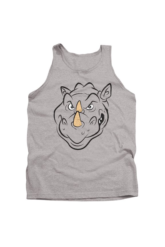 Rocksteady Face Unisex Adult Tank Top, Athletic Heather, Small