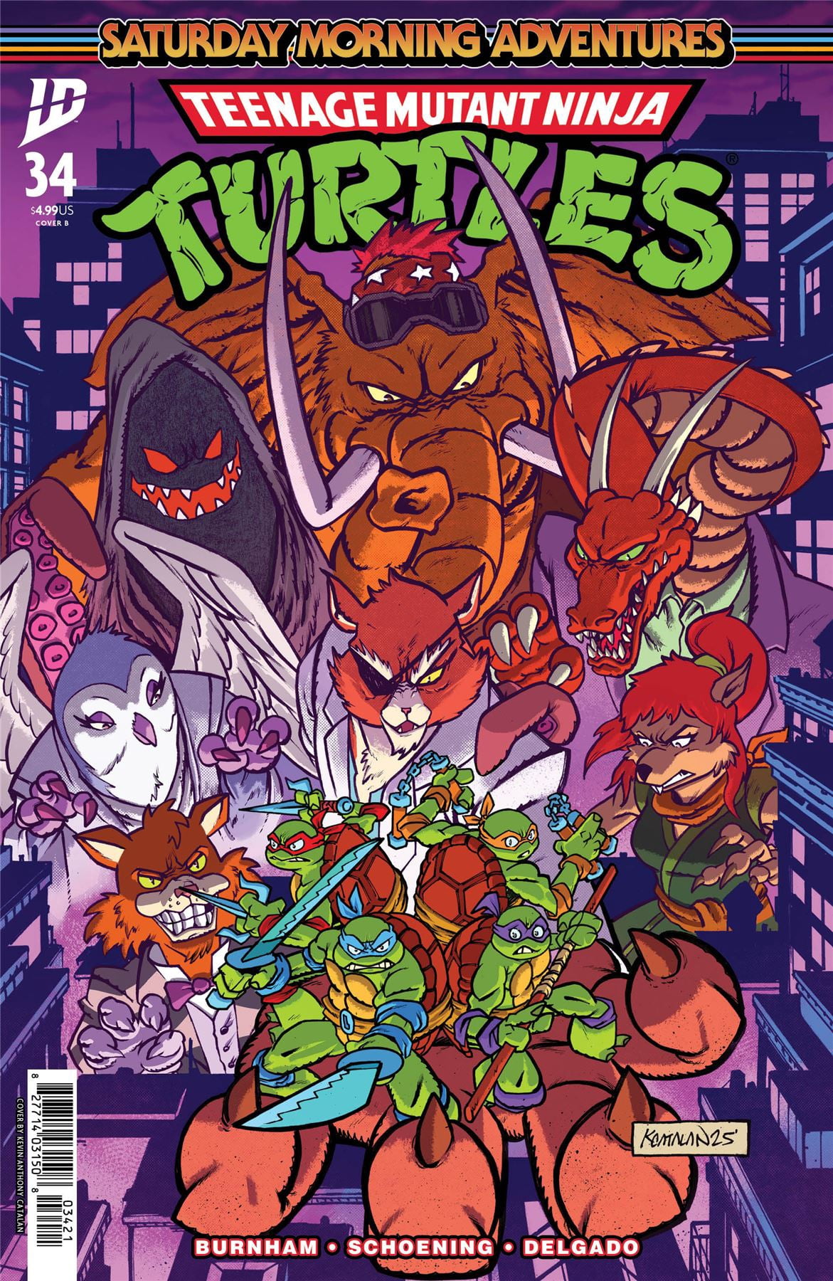 Cover of Teenage Mutant Ninja Turtles: Saturday Morning Adventures #34