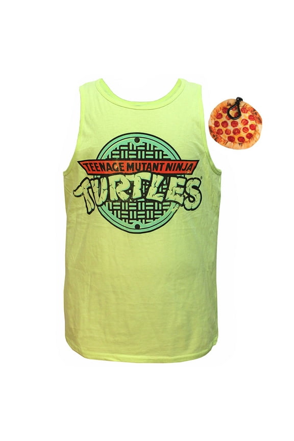 Sewer Cap Men's Tank Top and Pizza Clip Bundle Set (Medium)