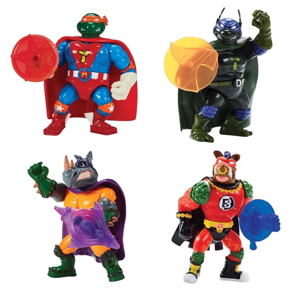Teenage Mutant Ninja Turtles: Sewer Heroes 4-Figure Bundle with Accessories