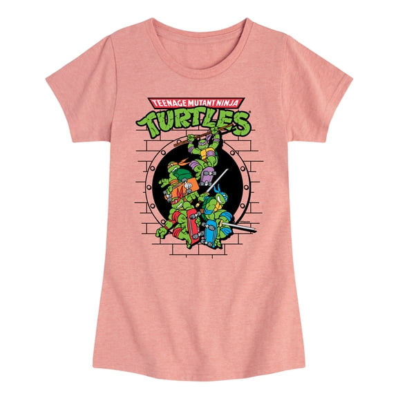 Teenage Mutant Ninja Turtles - Sewer Skateboard - Girls Short Sleeve T-Shirt