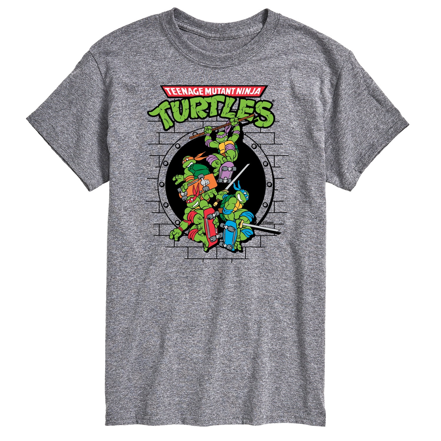 Teenage Mutant Ninja Turtles - Sewer Skateboard - Men's Short Sleeve  Graphic T-Shirt 
