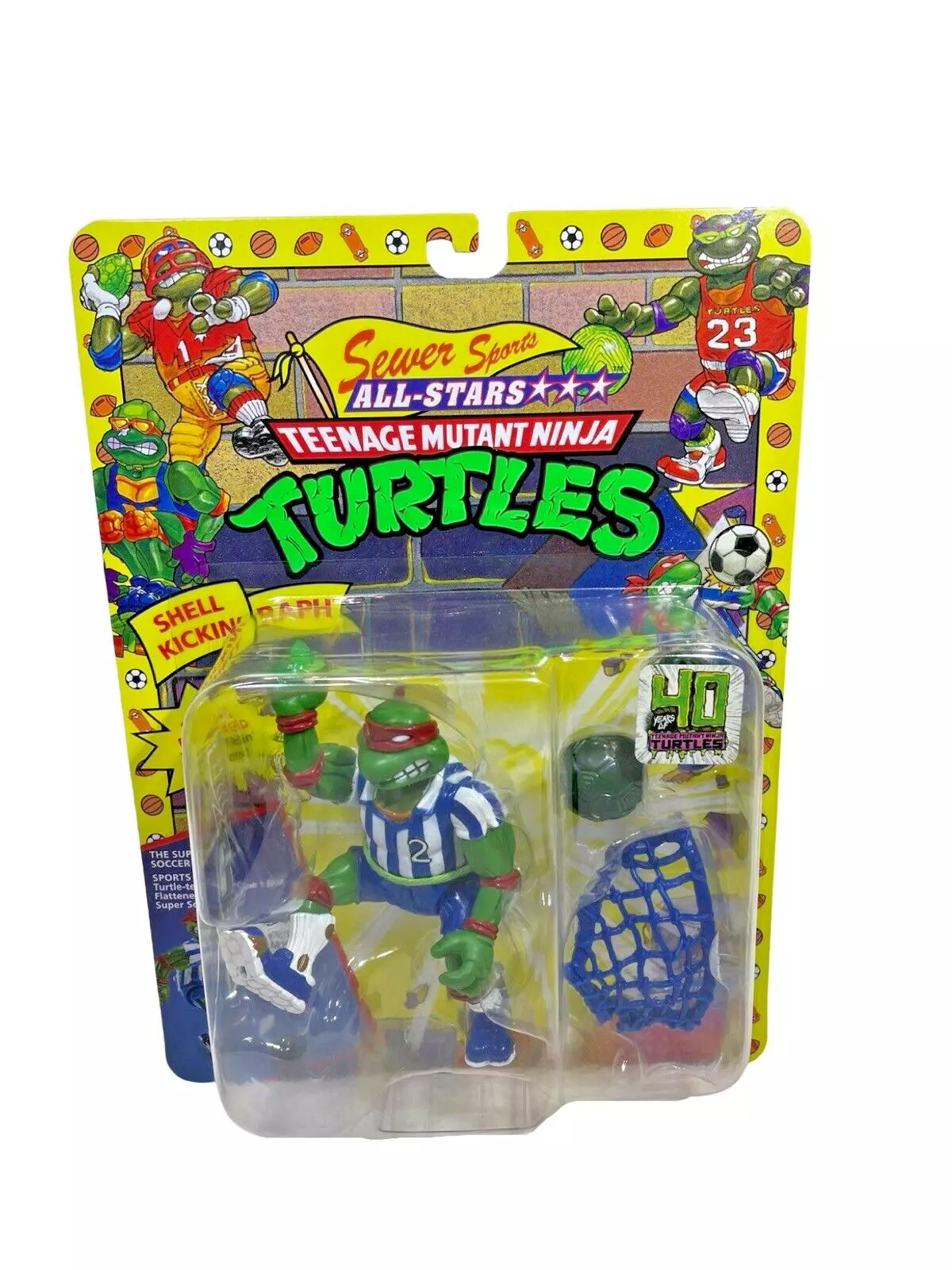 Teenage Mutant Ninja Turtles Sewer Sports Shell Kickin Raph 40th