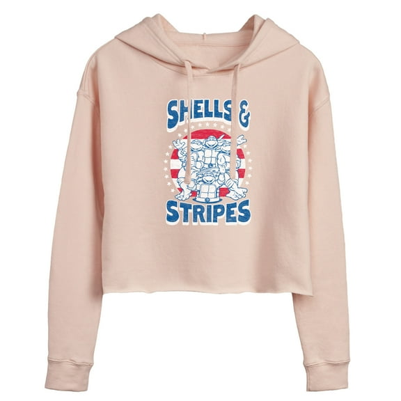 Teenage Mutant Ninja Turtles - Shells And Stripes - Juniors Cropped Hoodie