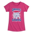 thumbnail image 1 of Teenage Mutant Ninja Turtles - Shells And Stripes - Toddler & Youth Girls Short Sleeve Tee, 1 of 5