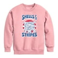 thumbnail image 1 of Teenage Mutant Ninja Turtles - Shells And Stripes - Youth Crewneck Fleece Sweatshirt, 1 of 4
