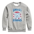 thumbnail image 1 of Teenage Mutant Ninja Turtles - Shells And Stripes - Youth Crewneck Fleece Sweatshirt, 1 of 5