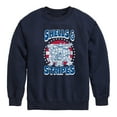 thumbnail image 1 of Teenage Mutant Ninja Turtles - Shells And Stripes - Youth Crewneck Fleece Sweatshirt, 1 of 5