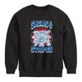 thumbnail image 1 of Teenage Mutant Ninja Turtles - Shells And Stripes - Youth Crewneck Fleece Sweatshirt, 1 of 5