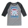 thumbnail image 1 of Teenage Mutant Ninja Turtles - Shells And Stripes - Youth Raglan Tee, 1 of 3