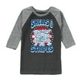 thumbnail image 1 of Teenage Mutant Ninja Turtles - Shells And Stripes - Youth Raglan Tee, 1 of 1