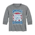 thumbnail image 1 of Teenage Mutant Ninja Turtles - Shells and Stripes - Toddler And Youth Long Sleeve Graphic T-Shirt, 1 of 5
