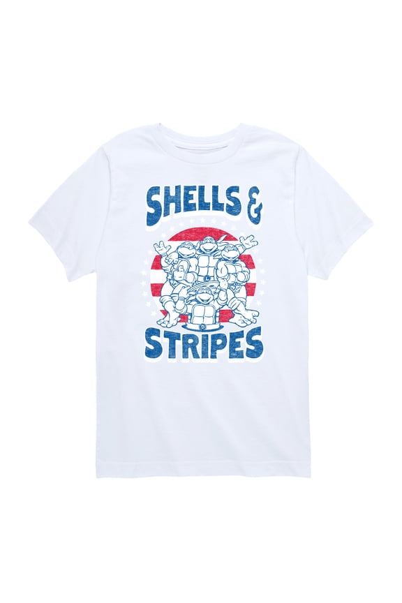 - Shells and Stripes - Toddler And Youth Short Sleeve Graphic T-Shirt