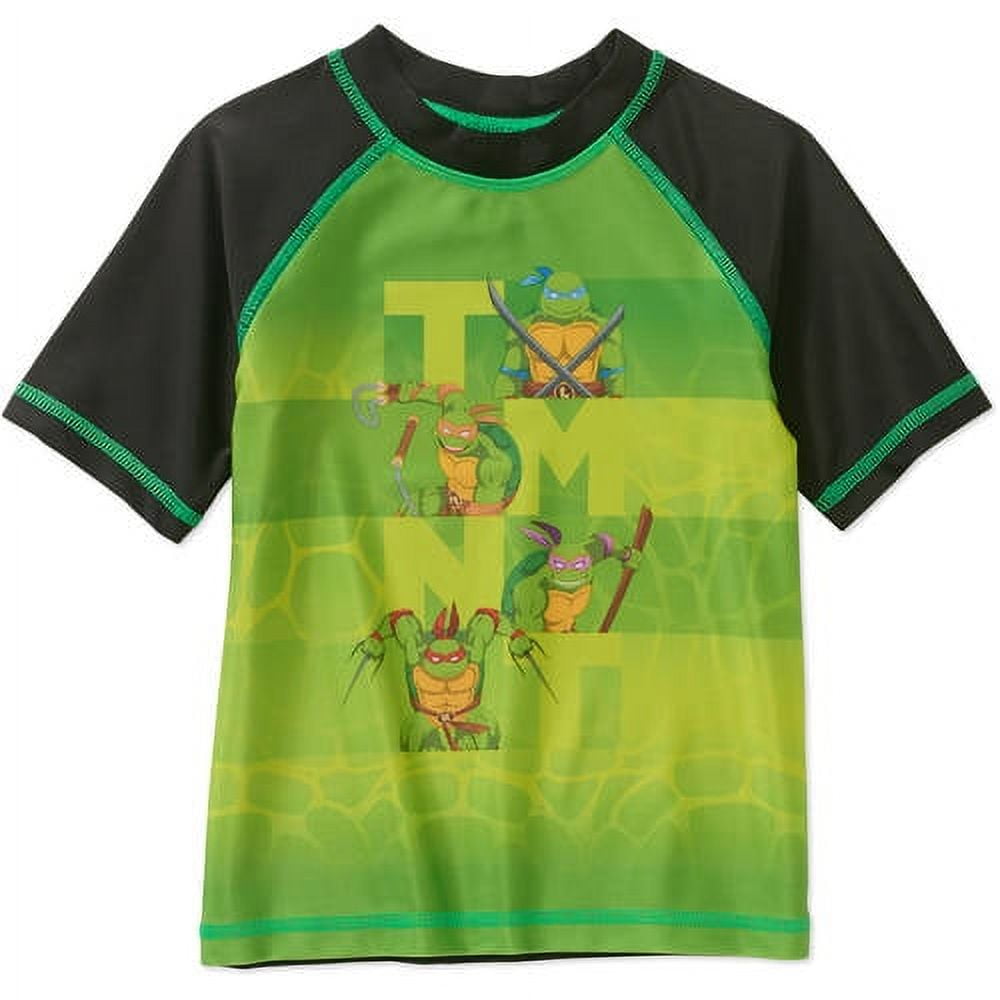 Teenage Mutant Ninja Turtles Short Sleeve Swimwear Rashguard Swim Top
