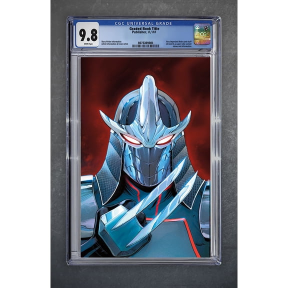 Teenage Mutant Ninja Turtles: Shredder #1 CGC 9.8 Universal Series Sajad Shah Variant B Virgin LTD 600