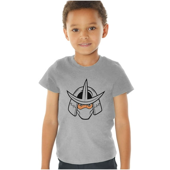 Teenage Mutant Ninja Turtles Shredder Angry Kids T Shirt (3) for Toddler Boys and Girls, Athletic Heather