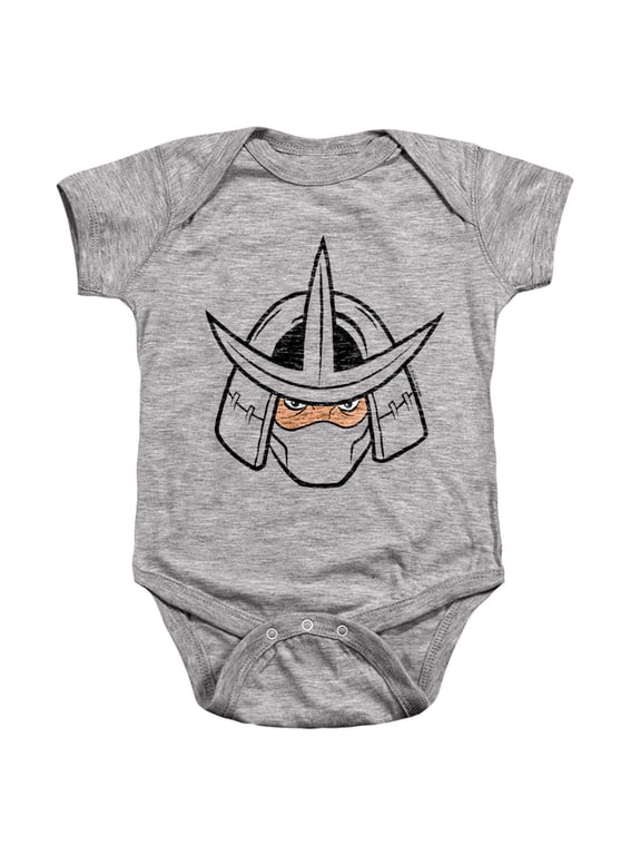 Shredder Angry Unisex Infant Snap Suit for Baby, Athletic Heather, Small