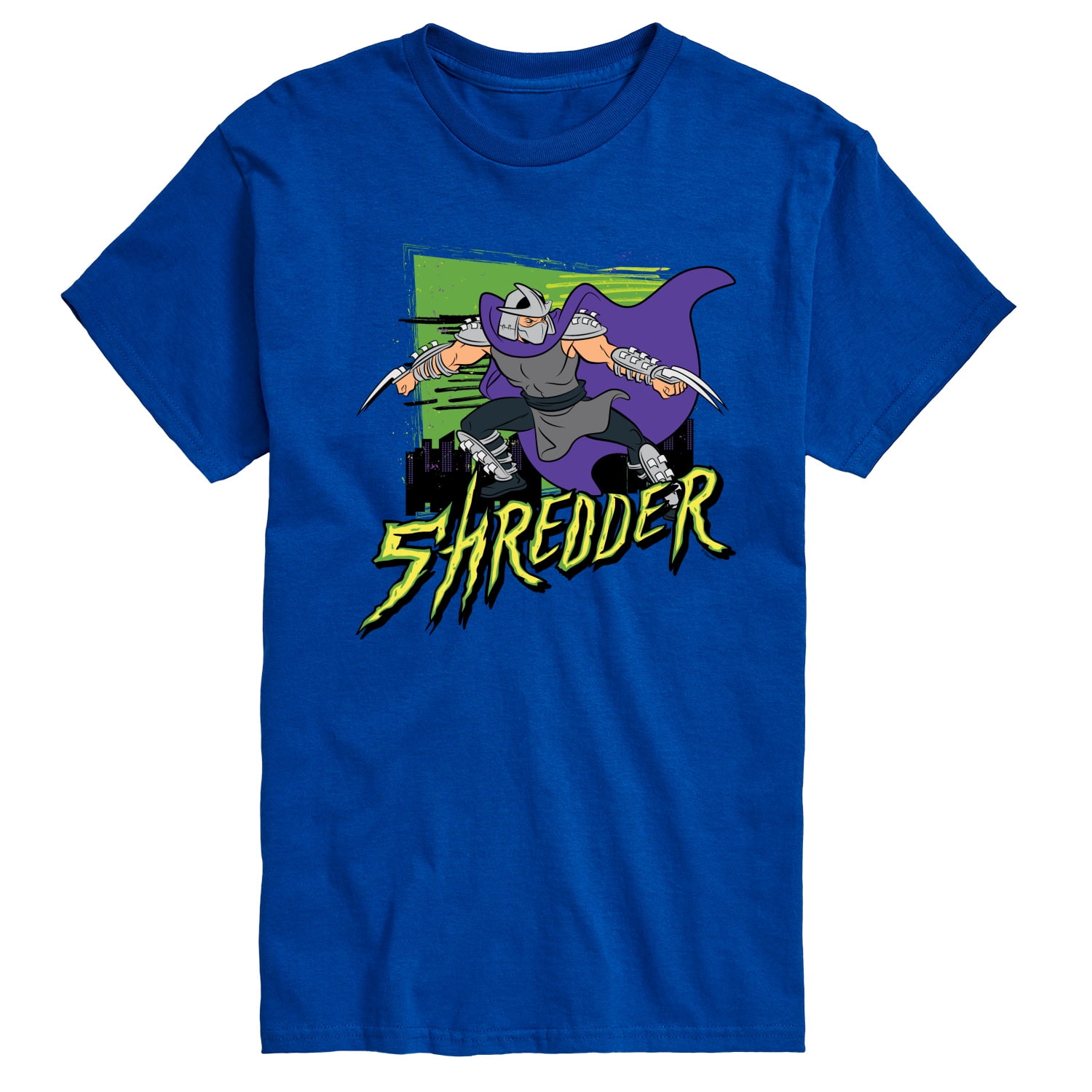 LOGOVISION TMNT Retro Arcade Shredder T-Shirt – Unisex, Nero, 4XL, Cotone Ringspun