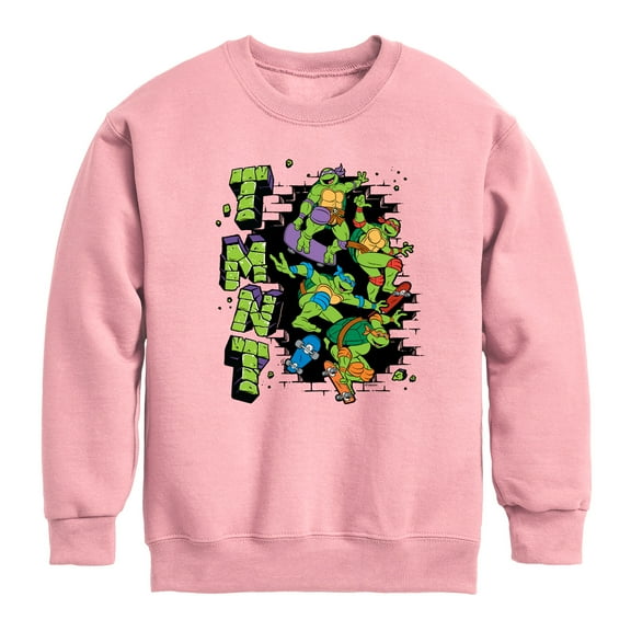 Teenage Mutant Ninja Turtles - Skateboards - Toddler & Youth Crewneck Fleece Sweatshirt