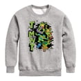 thumbnail image 1 of Teenage Mutant Ninja Turtles - Skateboards - Toddler & Youth Crewneck Fleece Sweatshirt, 1 of 5