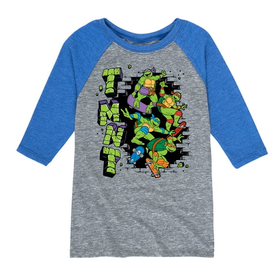 Teenage Mutant Ninja Turtles - Skateboards - Toddler & Youth Raglan Graphic T-Shirt