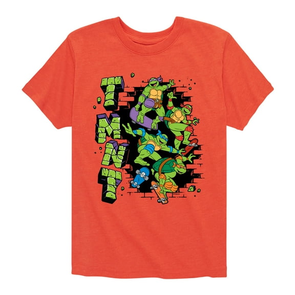 Teenage Mutant Ninja Turtles - Skateboards - Toddler & Youth Short Sleeve Graphic T-Shirt