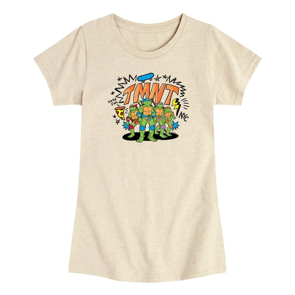 Teenage Mutant Ninja Turtles - Sketch - Toddler Girls Fitted Short Sleeve T-Shirt