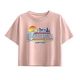 thumbnail image 1 of Teenage Mutant Ninja Turtles - Snowboarding Camp Girls' Short Sleeve Boxy Graphic T-Shirt, 1 of 4