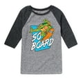 thumbnail image 1 of Teenage Mutant Ninja Turtles - So Board - Toddler And Youth Raglan Graphic T-Shirt, 1 of 3