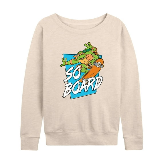 Teenage Mutant Ninja Turtles - So Board - Women's Lightweight French Terry Long Sleeve Shirt