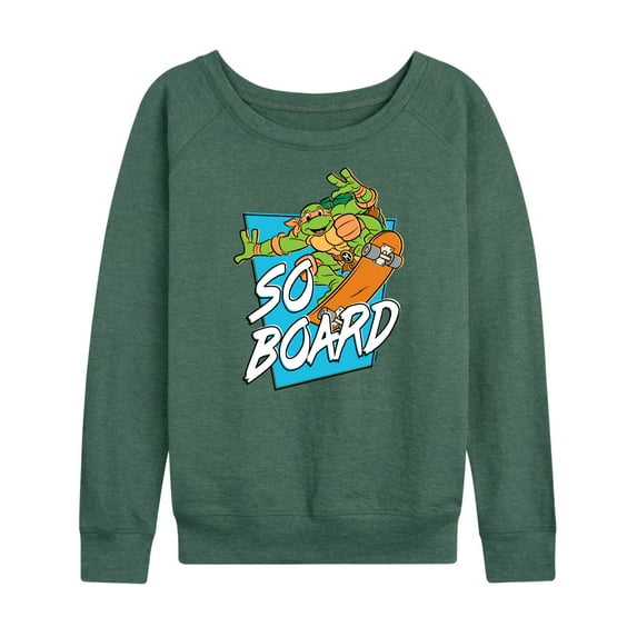 Teenage Mutant Ninja Turtles - So Board - Women's Lightweight French Terry Long Sleeve Shirt
