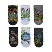 Teenage Mutant Ninja Turtles Socks, 6 Pack, No Show, Sizes S-L